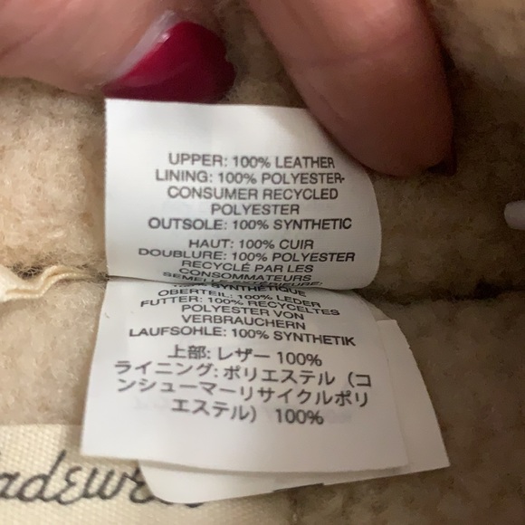 Madewell suede scuff size 6 slipper lined with soft sherpa inside - Picture 13 of 13